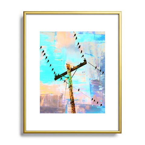 Shannon Clark Modern Birds Metal Framed Art Print