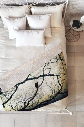 Shannon Clark Mysterious Woods Fleece Throw Blanket