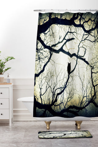 Shannon Clark Mysterious Woods Shower Curtain And Mat