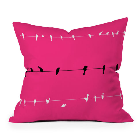 Shannon Clark Neon Nature Throw Pillow