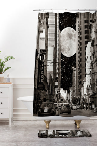 Shannon Clark Night On The Town Shower Curtain And Mat