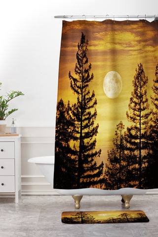 Shannon Clark October Moon Shower Curtain And Mat