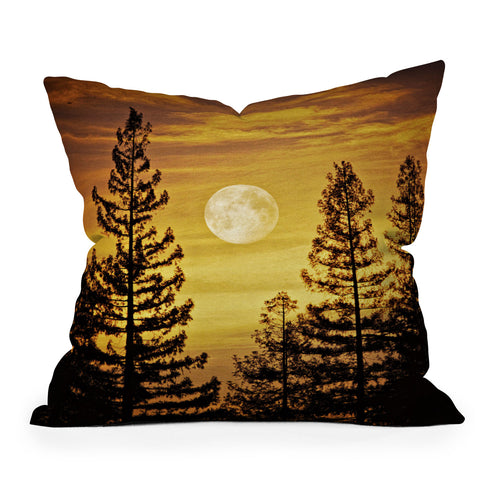 Shannon Clark October Moon Throw Pillow