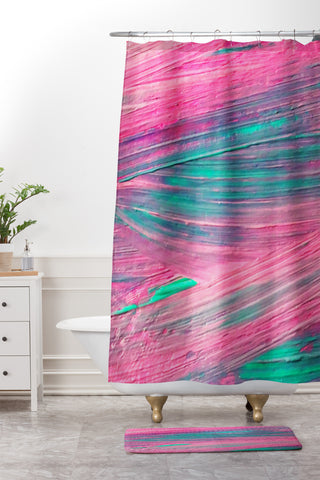 Shannon Clark Paint Candy Shower Curtain And Mat