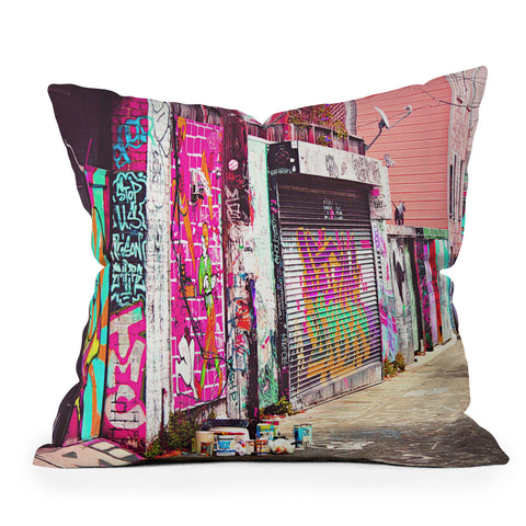 Shannon Clark Paint It Pink Throw Pillow