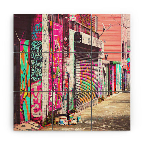 Shannon Clark Paint It Pink Wood Wall Mural