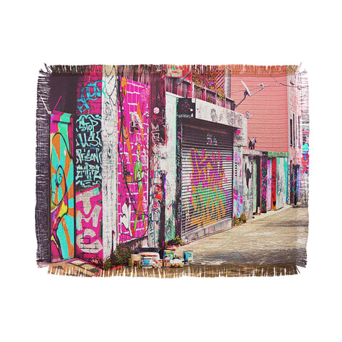 Shannon Clark Paint It Pink Throw Blanket