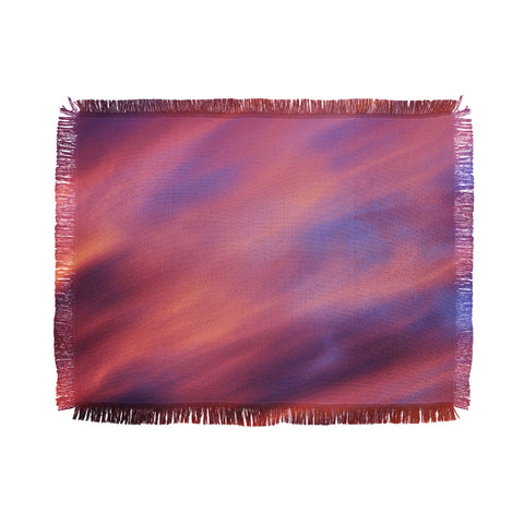 Shannon Clark Painted Sunset Throw Blanket