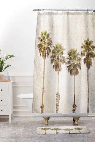 Shannon Clark Palm Paradise Shower Curtain And Mat