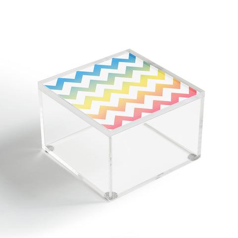 Shannon Clark Pastel Chevron Acrylic Box
