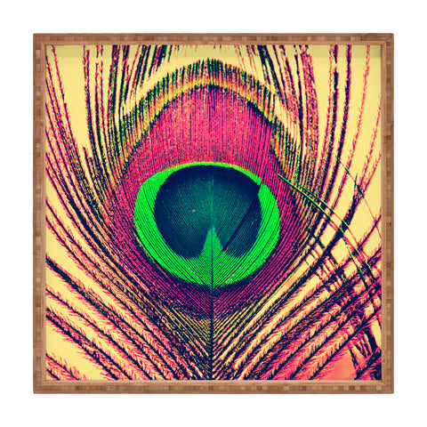 Shannon Clark Peacock 2 Square Tray