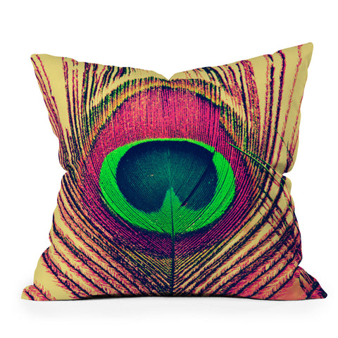 Shannon Clark Peacock 2 Throw Pillow