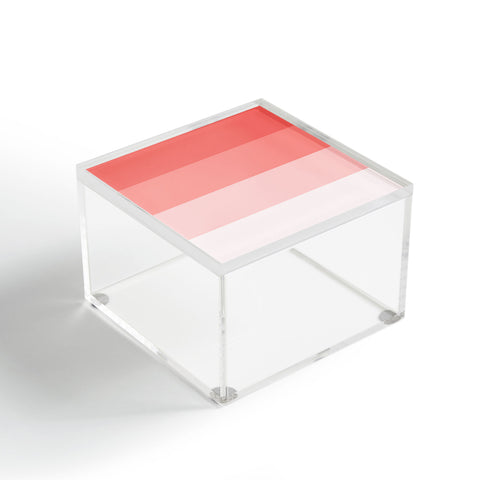 Shannon Clark Pink Stripe Ombre Acrylic Box