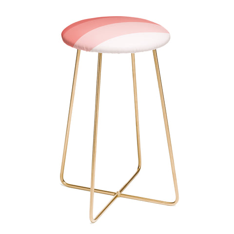 Shannon Clark Pink Stripe Ombre Counter Stool