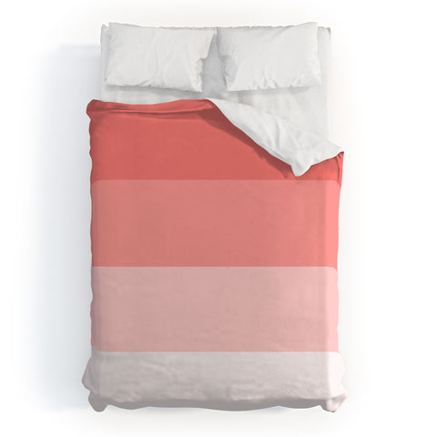 Shannon Clark Pink Stripe Ombre Duvet Cover