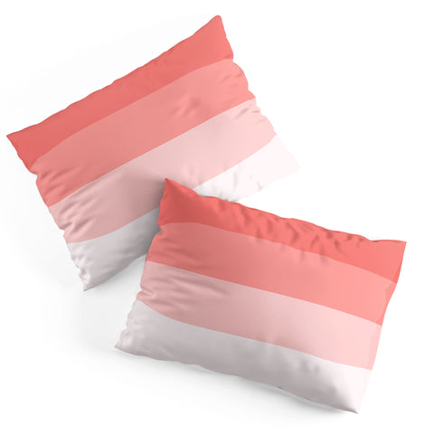 Shannon Clark Pink Stripe Ombre Pillow Shams