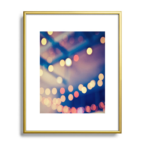 Shannon Clark Pretty Lights Metal Framed Art Print