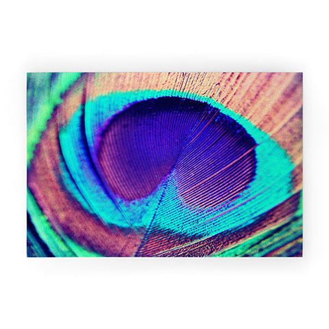 Shannon Clark Pretty Peacock Welcome Mat