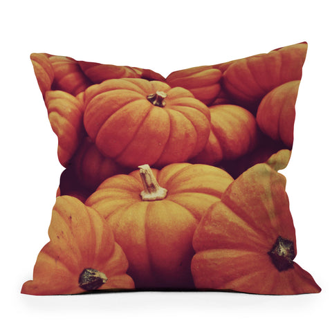 Shannon Clark Pumpkin Pile Throw Pillow