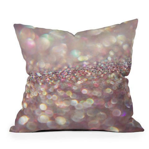 Shannon Clark Purple Glitter Throw Pillow