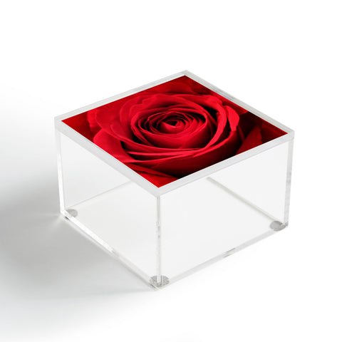 Shannon Clark Red Rose Acrylic Box