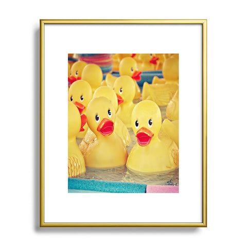 Shannon Clark Rubber Duckies Metal Framed Art Print