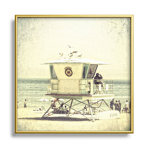 Shannon Clark Santa Cruz Mood Metal Square Framed Art Print