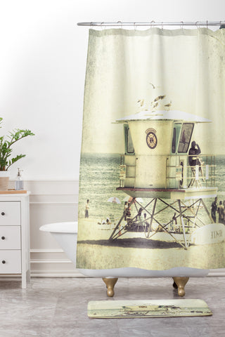 Shannon Clark Santa Cruz Mood Shower Curtain And Mat