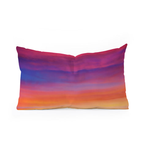 Shannon Clark Saturated Sky Oblong Throw Pillow