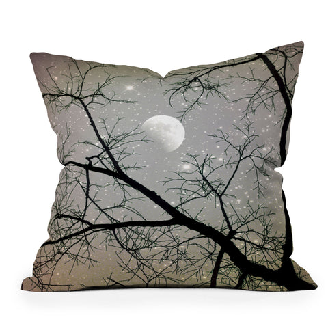 Shannon Clark Silver Sky Throw Pillow