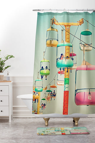 Shannon Clark Sky Gliding Shower Curtain And Mat