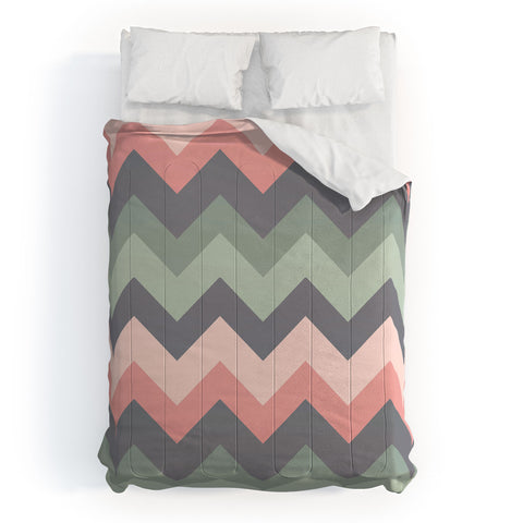 Shannon Clark Spring Chevron Stripes Comforter