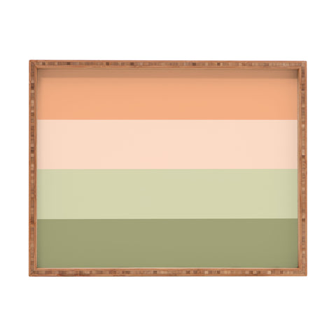 Shannon Clark Spring Stripes Rectangular Tray