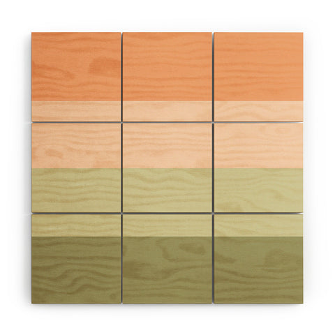 Shannon Clark Spring Stripes Wood Wall Mural