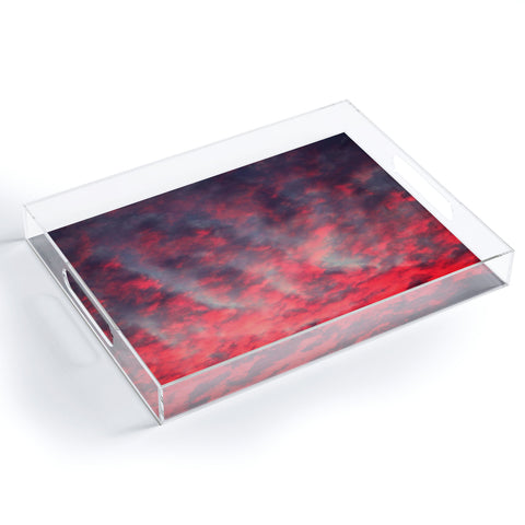 Shannon Clark Sunset Stripes Acrylic Tray