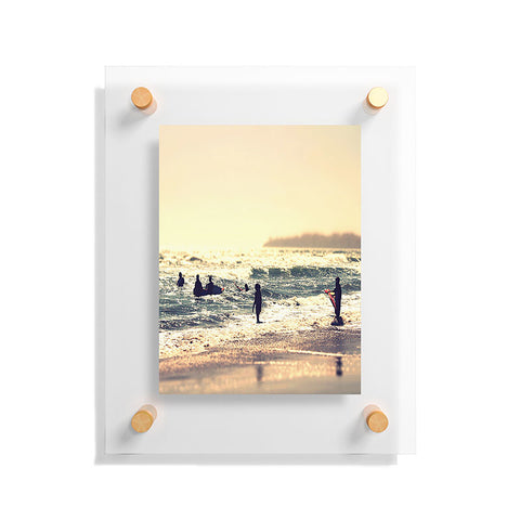 Shannon Clark Sunset Surfers Floating Acrylic Print