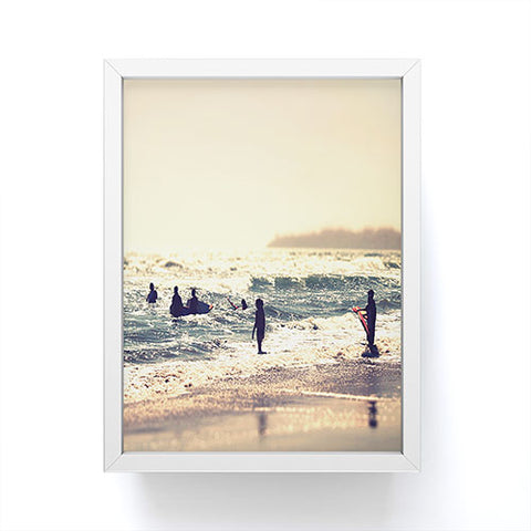 Shannon Clark Sunset Surfers Framed Mini Art Print