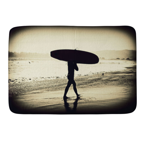 Shannon Clark Surfers Silhouette Memory Foam Bath Mat