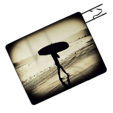 Shannon Clark Surfers Silhouette Picnic Blanket