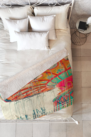 Shannon Clark Swinging Fleece Throw Blanket
