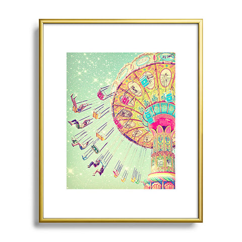 Shannon Clark Swinging Through Stars Metal Framed Art Print