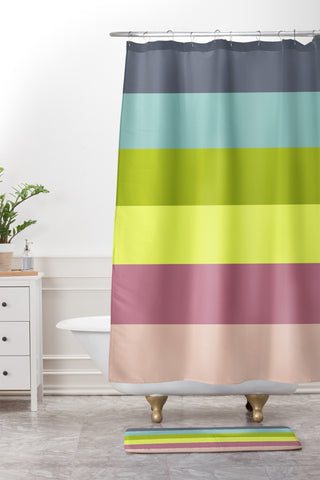 Shannon Clark Tropic Shower Curtain And Mat
