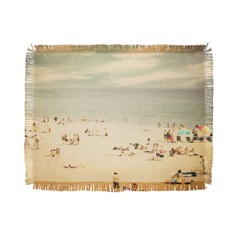 Shannon Clark Vintage Beach Throw Blanket