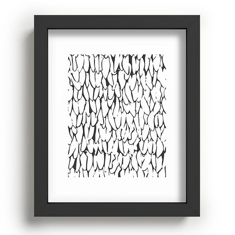 Sharon Turner abstract feathers Recessed Framing Rectangle