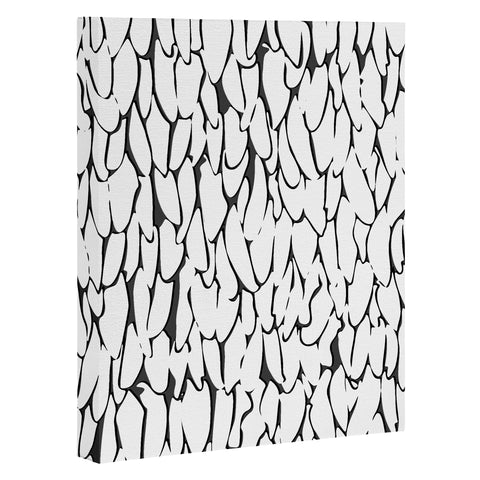 Sharon Turner abstract feathers Art Canvas