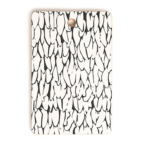 Sharon Turner abstract feathers Cutting Board Rectangle