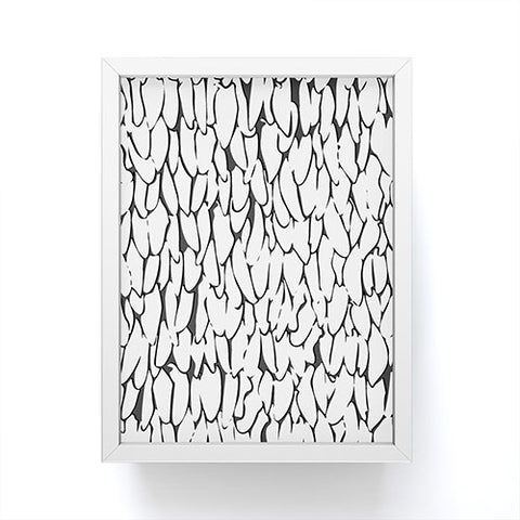 Sharon Turner abstract feathers Framed Mini Art Print