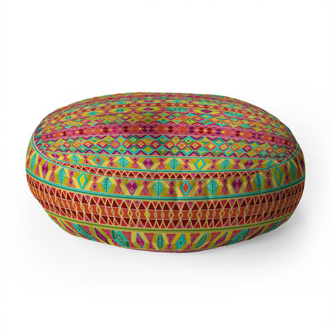Sharon Turner Acid Weave Floor Pillow Round
