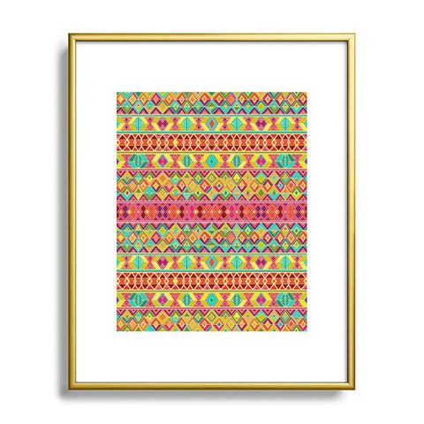 Sharon Turner Acid Weave Metal Framed Art Print