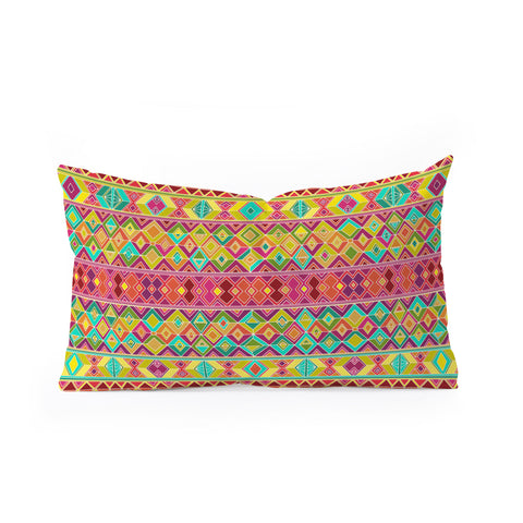 Sharon Turner Acid Weave Oblong Throw Pillow